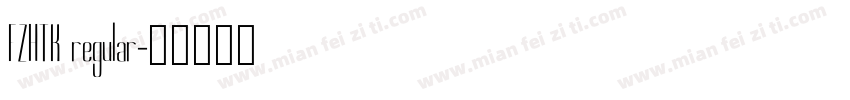 FZHTK regular字体转换